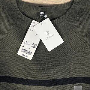 Uniqlo/ 3D Knit Cotton Sweater Olive Small